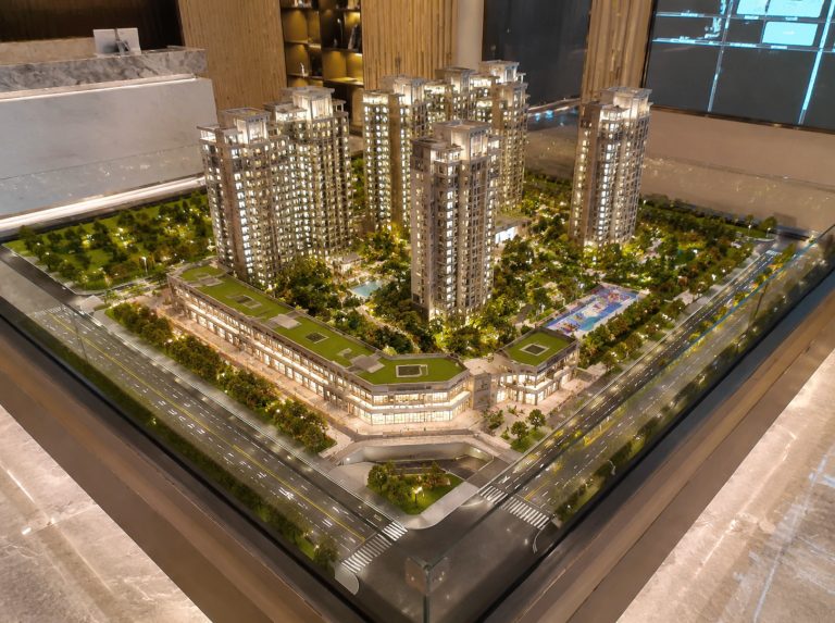 崆峒区地产楼盘建筑沙盘模型